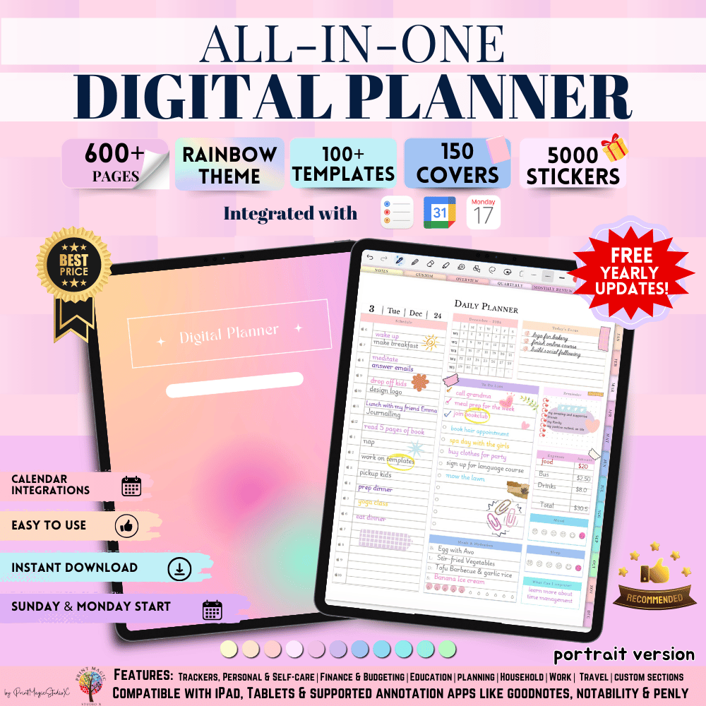 Digital Planner Portrait