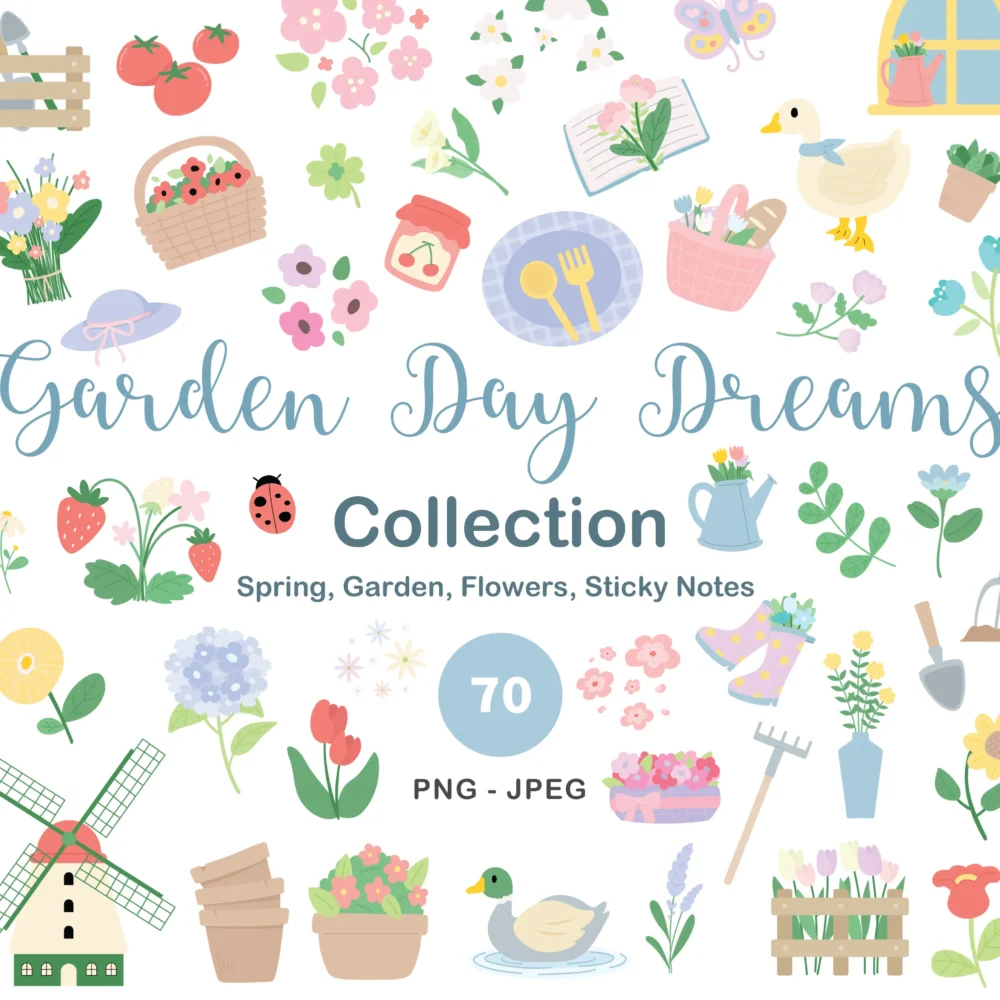 Garden Day Dreams Digital Sticker