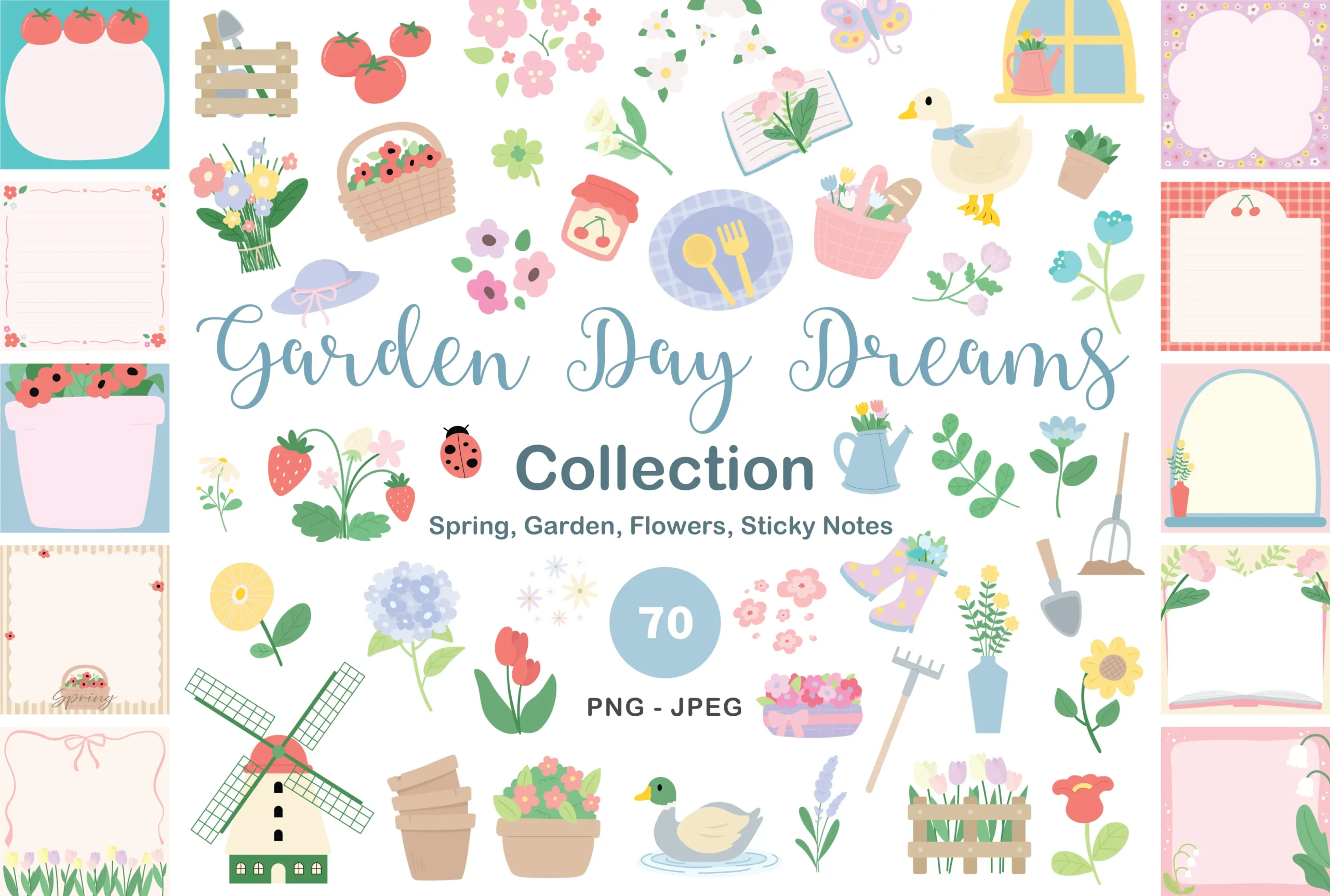 Garden Day Dreams Digital Sticker