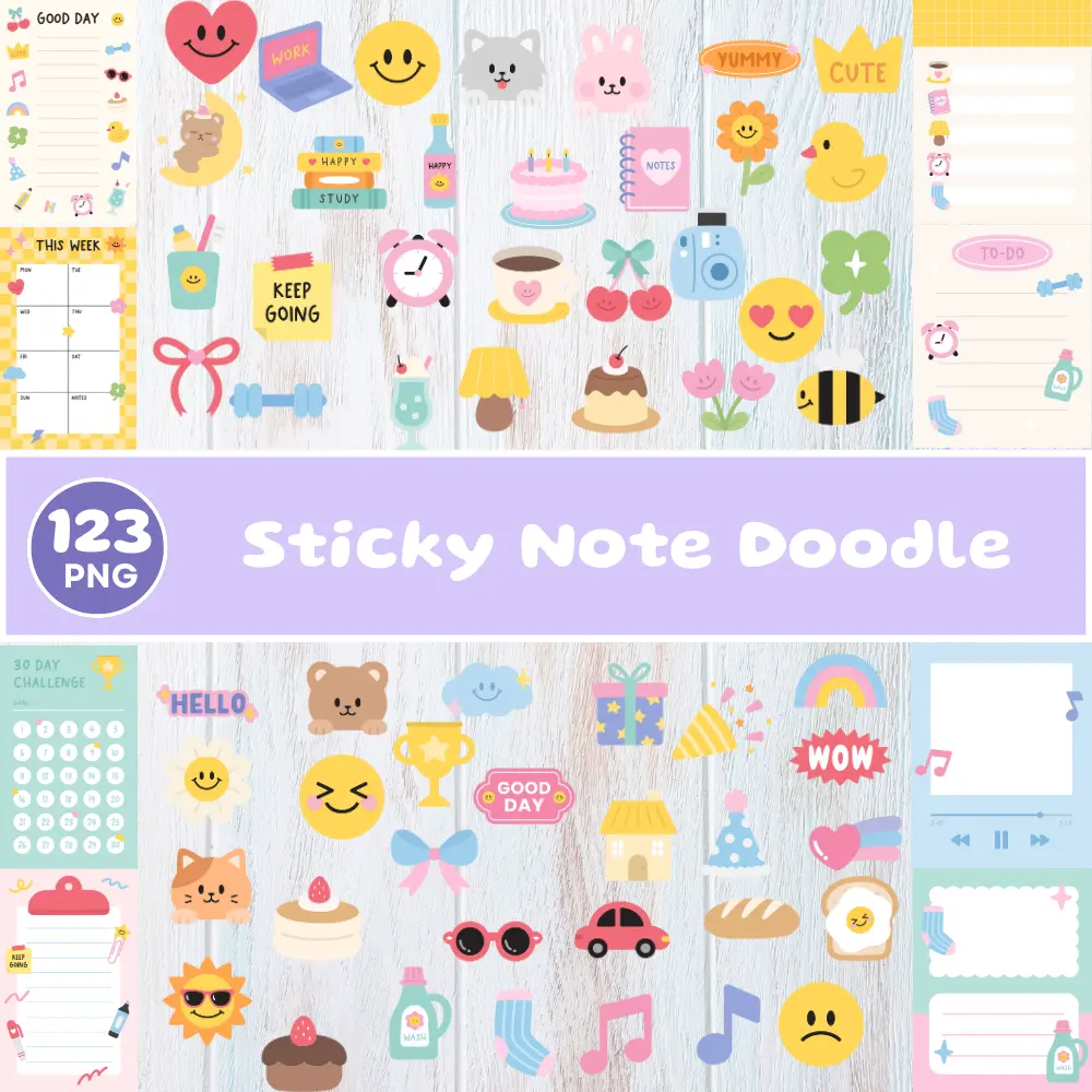 Sticky Note Doodle Bundle