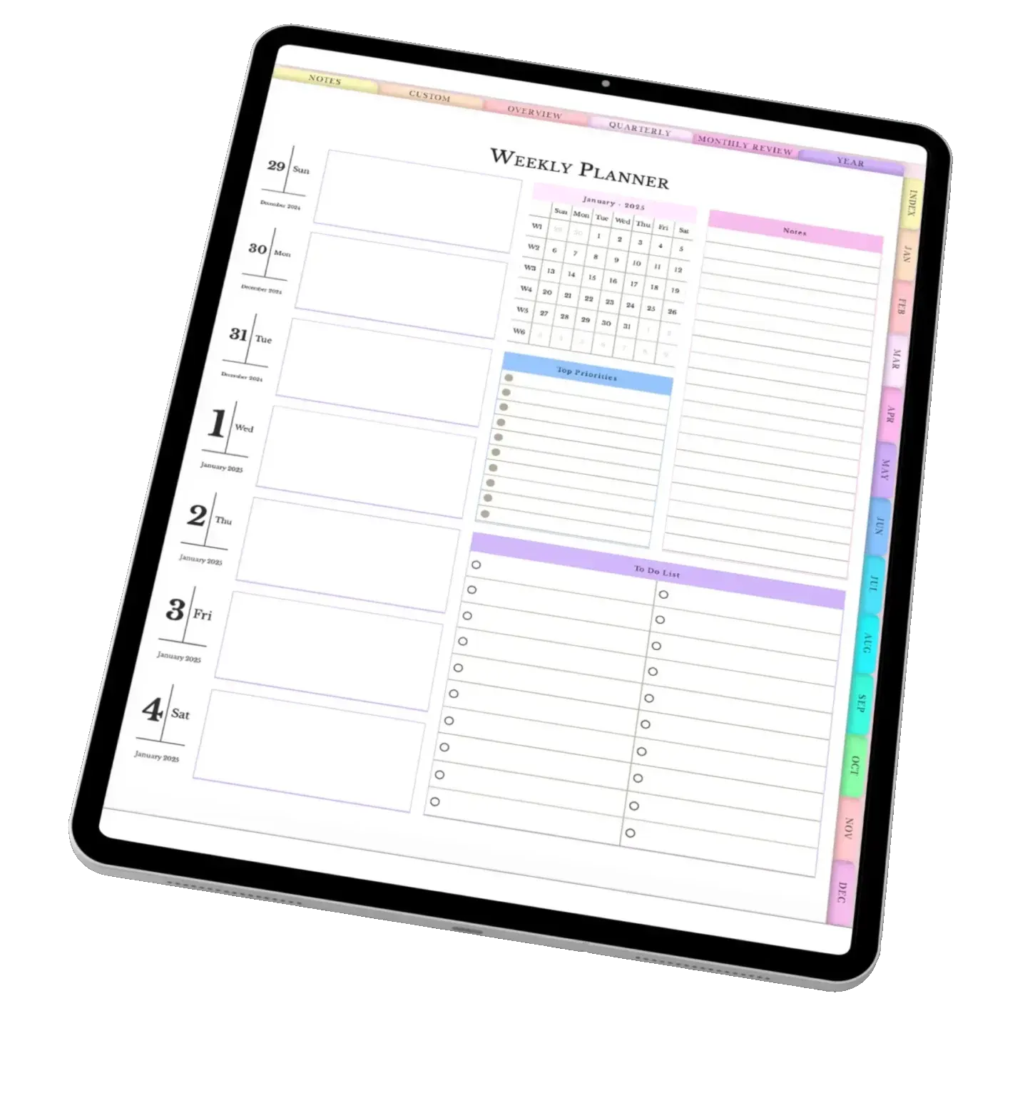 All In One Weekly Digital Planner