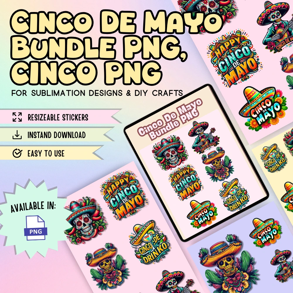 Cinco De Mayo Bundle PNG, Cinco PNG